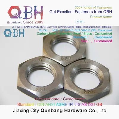 Thin/Jam Nuts (DIN936 M8-M52 04/05/17h/22h Carbon Steel)