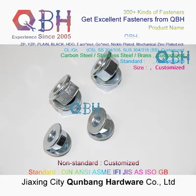 Wzp Carbon Steel Flange Nuts DIN6923 Without Serrations