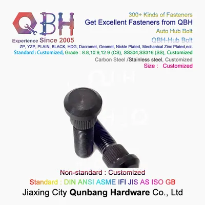 Zinc Nickle Plated Wheel Hub Bolt Automobile Car Auto Spare Parts